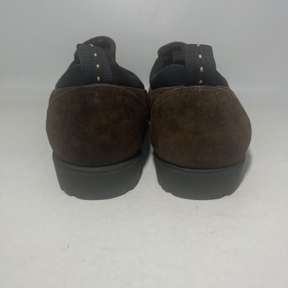 HUSH PUPPIES Brown LEATHER Women Size 8.5 M Loafers Comfort Shoes - Picture 4 of 11
